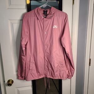 Pink Nike SB Shield Coach Jacket, Size Medium